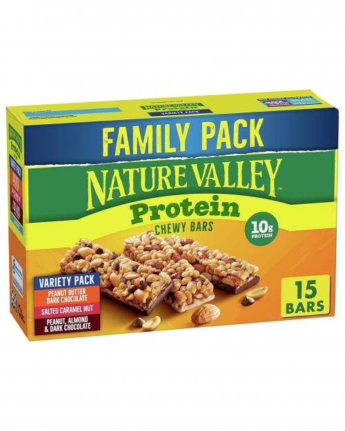 Nature Valley Protein Granola Bars, Snack Variety Pack, Chewy Bars, 15 ct, 21.3 OZ