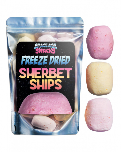 Premium Freeze Dried Candy in a Spaceship Box by Space Age Snacks (4 Ounces)