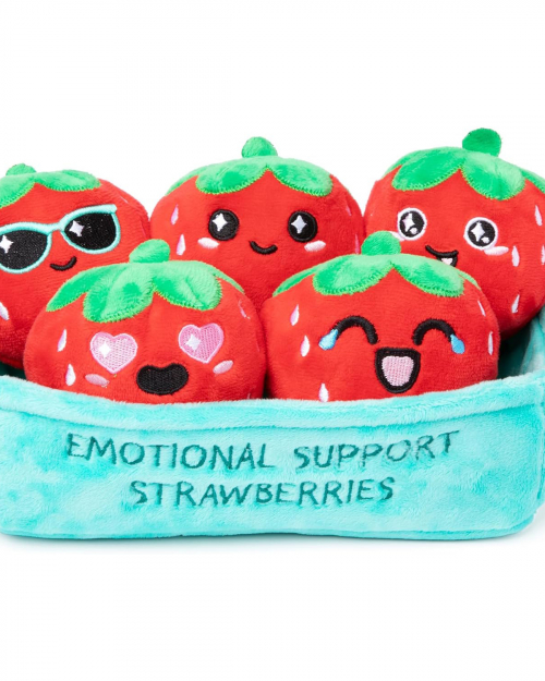 What Do You Meme Emotional Support Strawberries - Strawberry Plush Toys