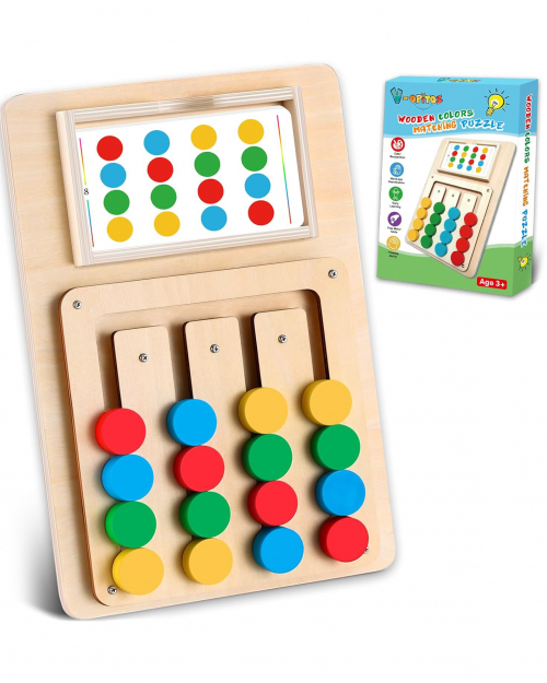 V-Opitos Color Matching Puzzle Toys, Montessori Brain Teasers Game for Kids